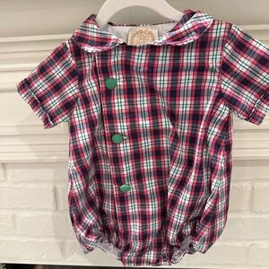 The Beaufort Bonnet Company Plaid One Piece - Red, Green, White